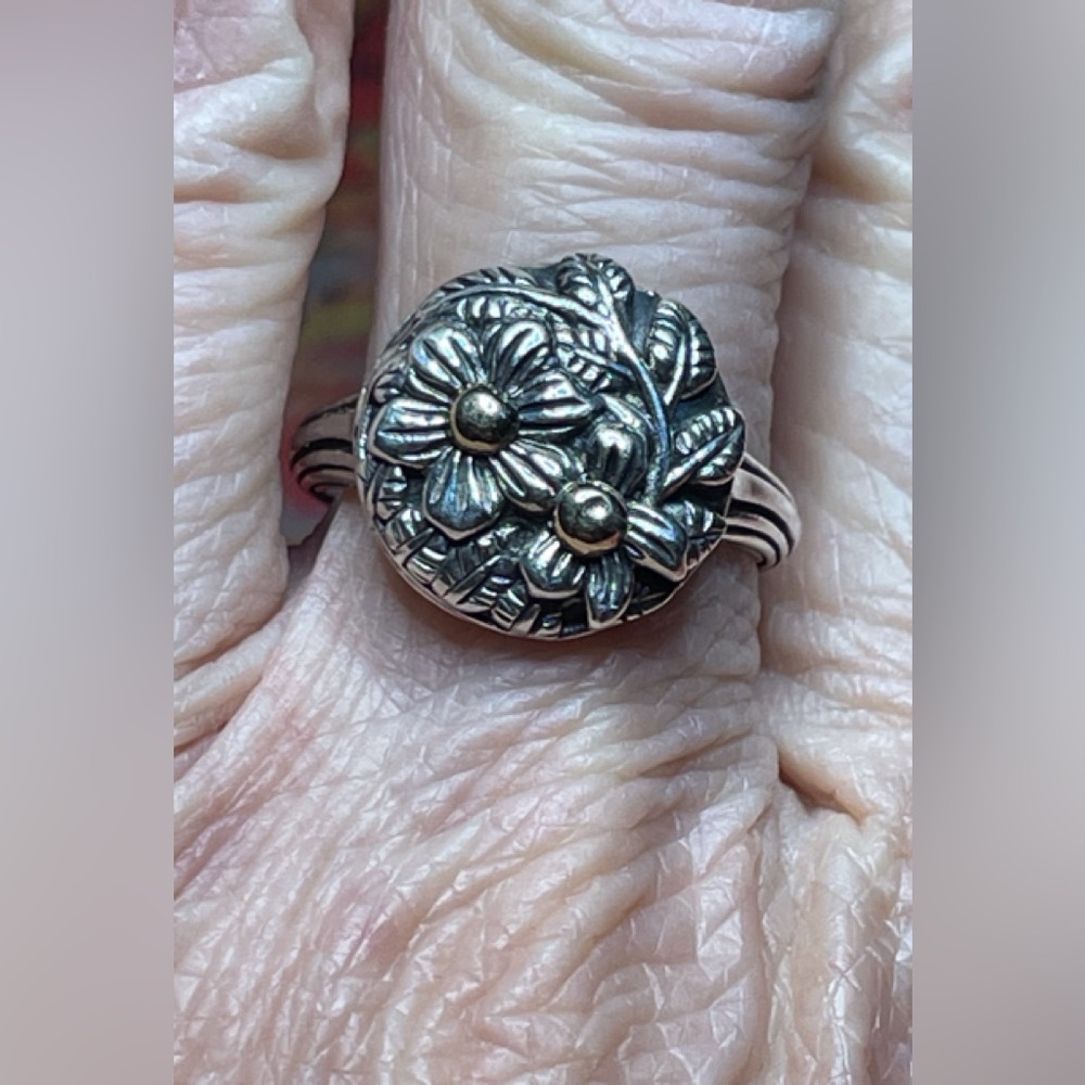 Stephen Dweck Elyse Flowers Ring 925 & 14K - Picture 8 of 11